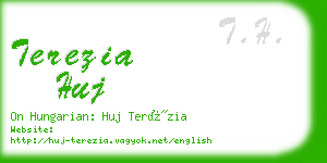 terezia huj business card